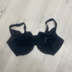 Glamorise Elegant Black Lace Bra